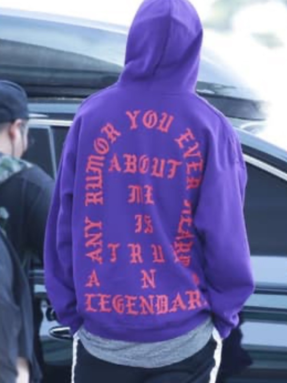 Kayne West Los Angeles The Life of Pablo Pop Up True One Legendary Purple Hoodie